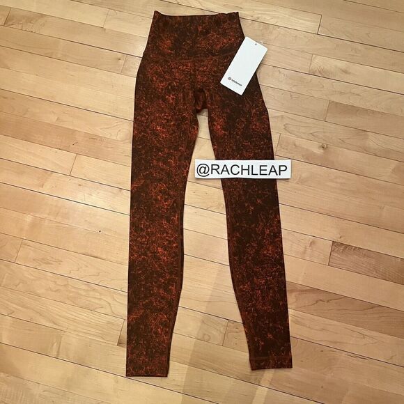 Lululemon Wunder Train High-Rise Tight 28" Red  / size 2 - Picture 4 of 6